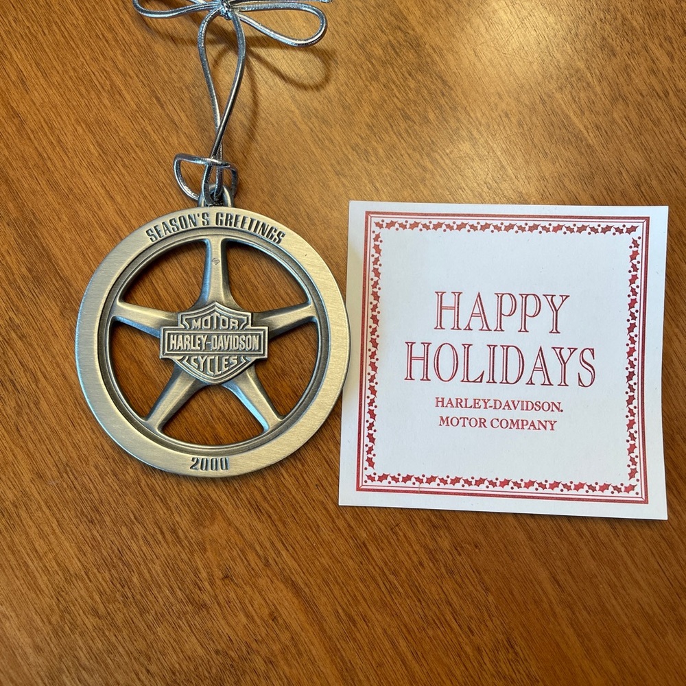 Harley Davidson 2000 Pewter Christmas Ornament
